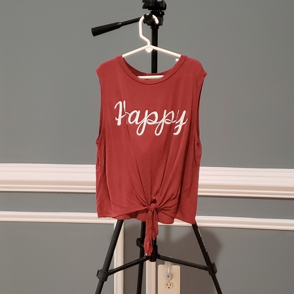 Motivational Sleeveless Shirt Size S - Picture 1 of 3